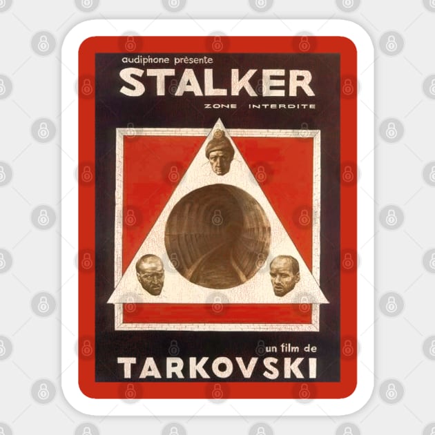 STALKER / 70s Soviet Cult Sci Fi Film Sticker by darklordpug